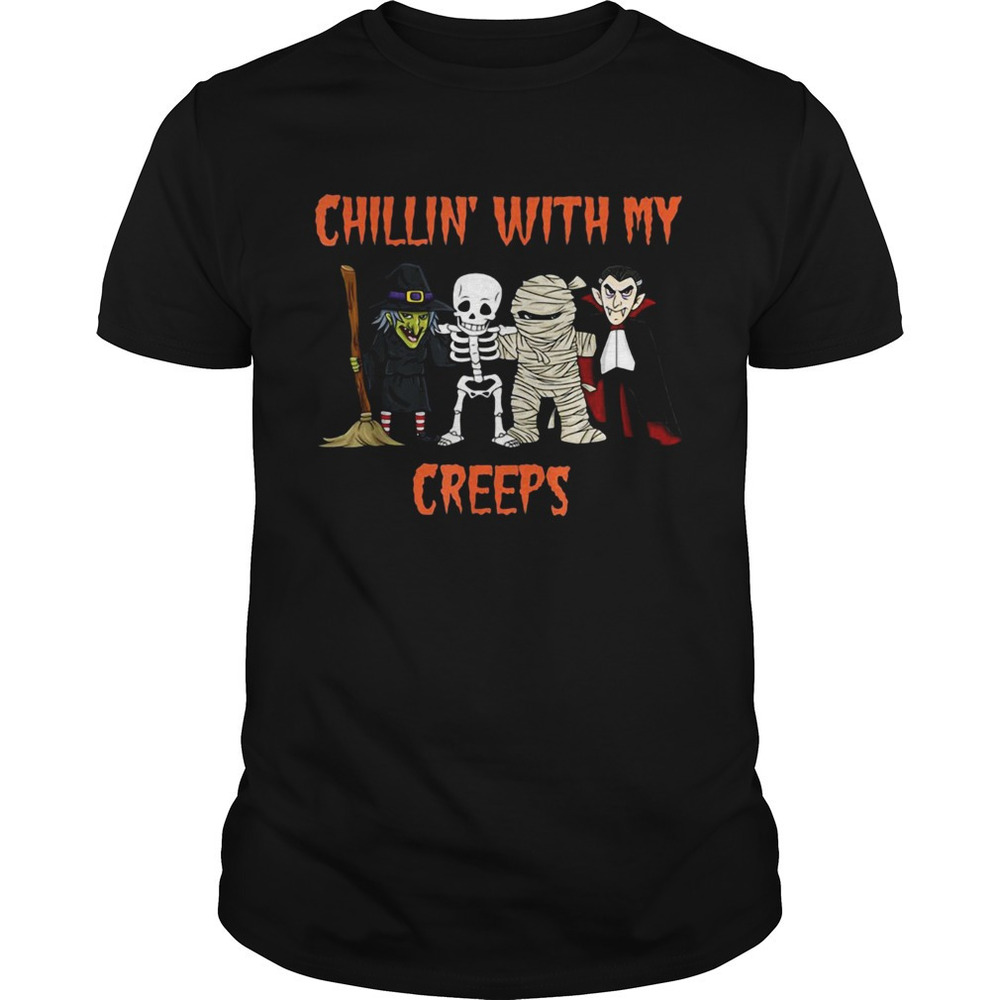 Dracula Chillin With My Creeps Halloween Shirt